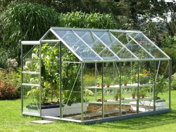 Zahradní skleník Vitavia Venus 6200 sklo 3 mm stříbrný