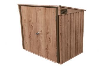 Úložný box na popelnice Duramax 154,2 x 96 cm x 130,5 cm - imitace dřeva 74045