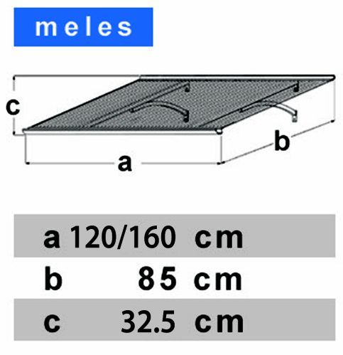 Vchodová stříška Meles 160/85 bílá