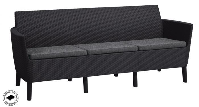 SALEMO 3 seater sofa - grafit